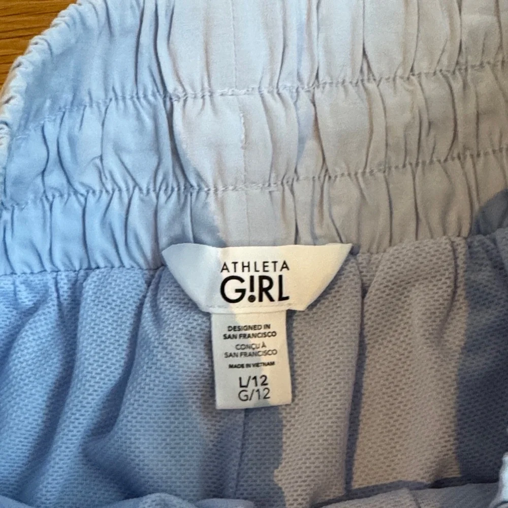 Athleta Kids Light Blue Joggers - Picture 2 of 2